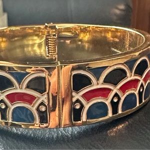 TALBOTS Enamel Cuff Bracelet